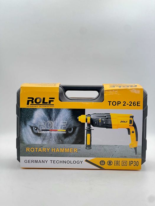 Перфоратор Rolf TOP-2-26E, 1050 Вт, 26 мм, 1100 об/мин, SDS Plus