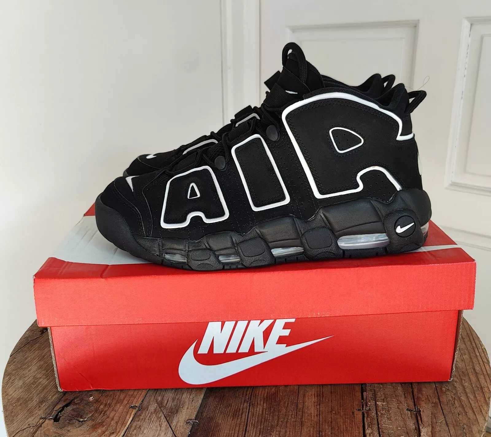 Adidasi Sneakers Nike Air More Upotempo BLack White
