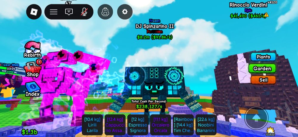 PlantsVsBrainrots петы