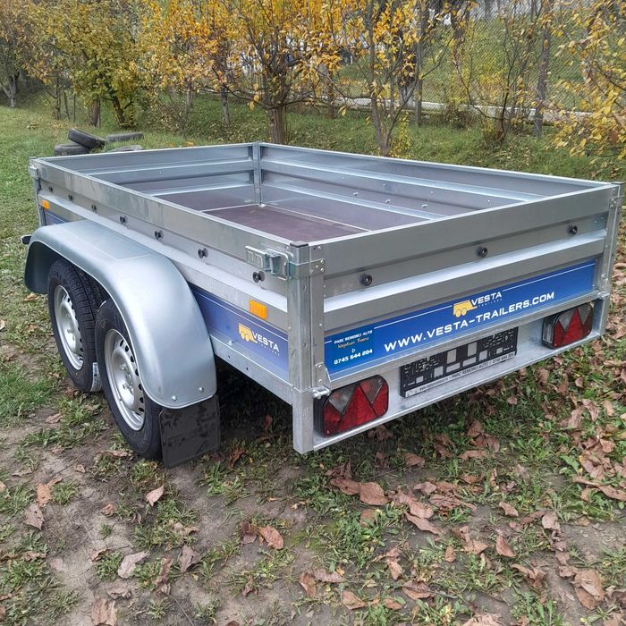 remorca vesta 232x131x38 cm cu 1 axe