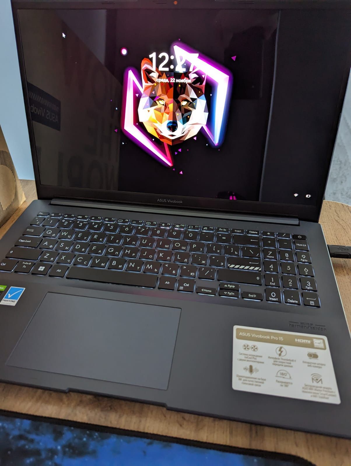 Asus Vivobook 15PRO (Corei5-12500,2k OLED , 16GB, 3050 4 GB)