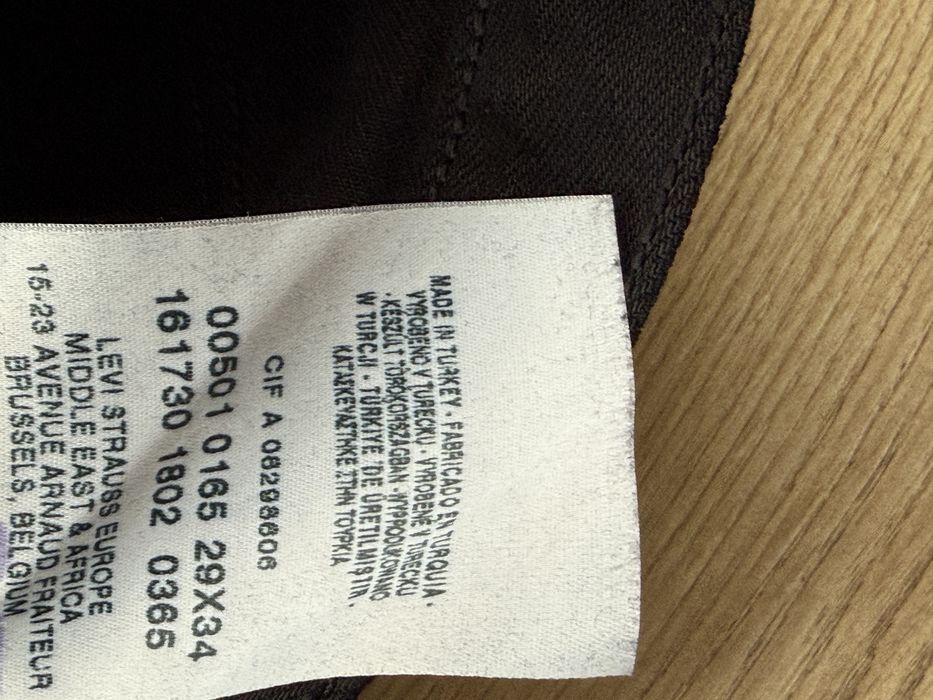 Blugi LEVIS 501 Negru Barbati | Marime 29 x 34 (Talie 73 cm)