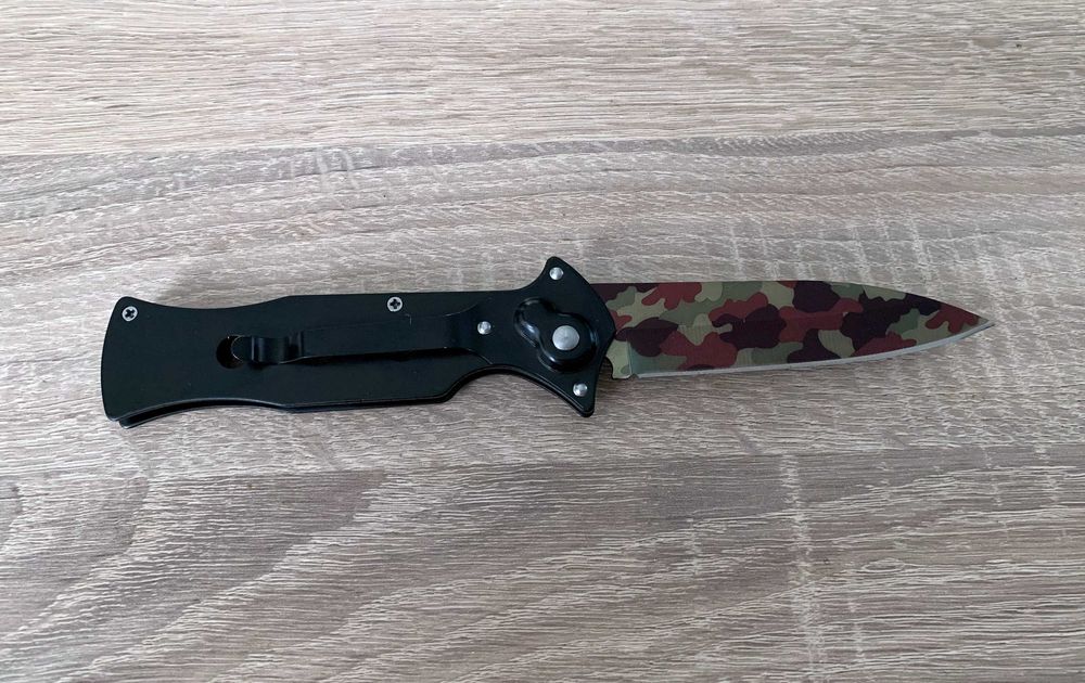 Briceag supravietuire camuflaj Model 3 Gauri prind curea 21 cm Dalimag