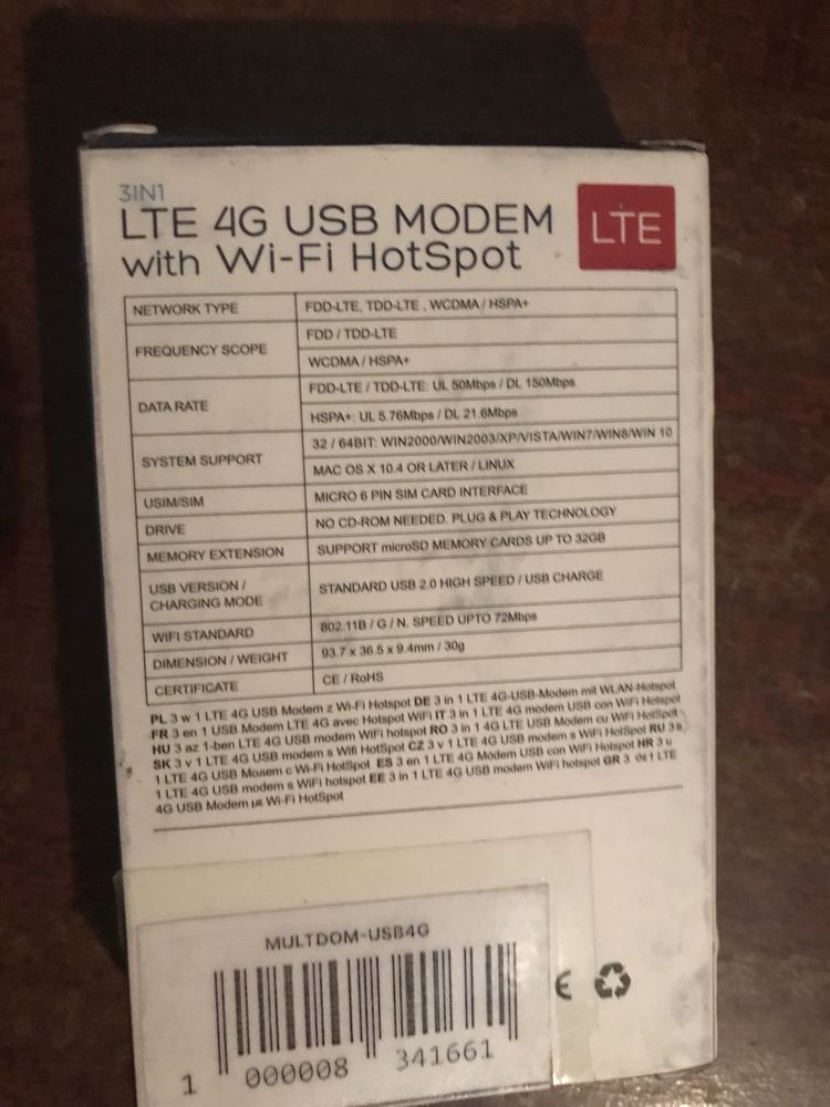 usb modem wifi funksiyasi bilan sotiladi