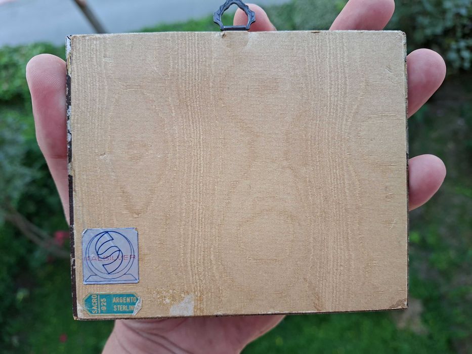 Tablou foaie de argint 925 tren locomotiva