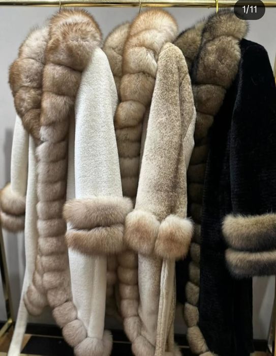 haina alcantara cu blana naturala pe comandă