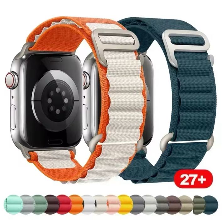 Curea Husa Material Textil Elastic Clips Incarcator Ceas Iphone Apple