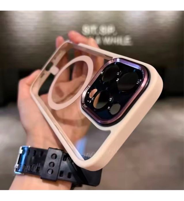 Iphone 13/14/15/16/17 PRO MAX PLUS Husa  Magsafe Hard Case Spate Fumur