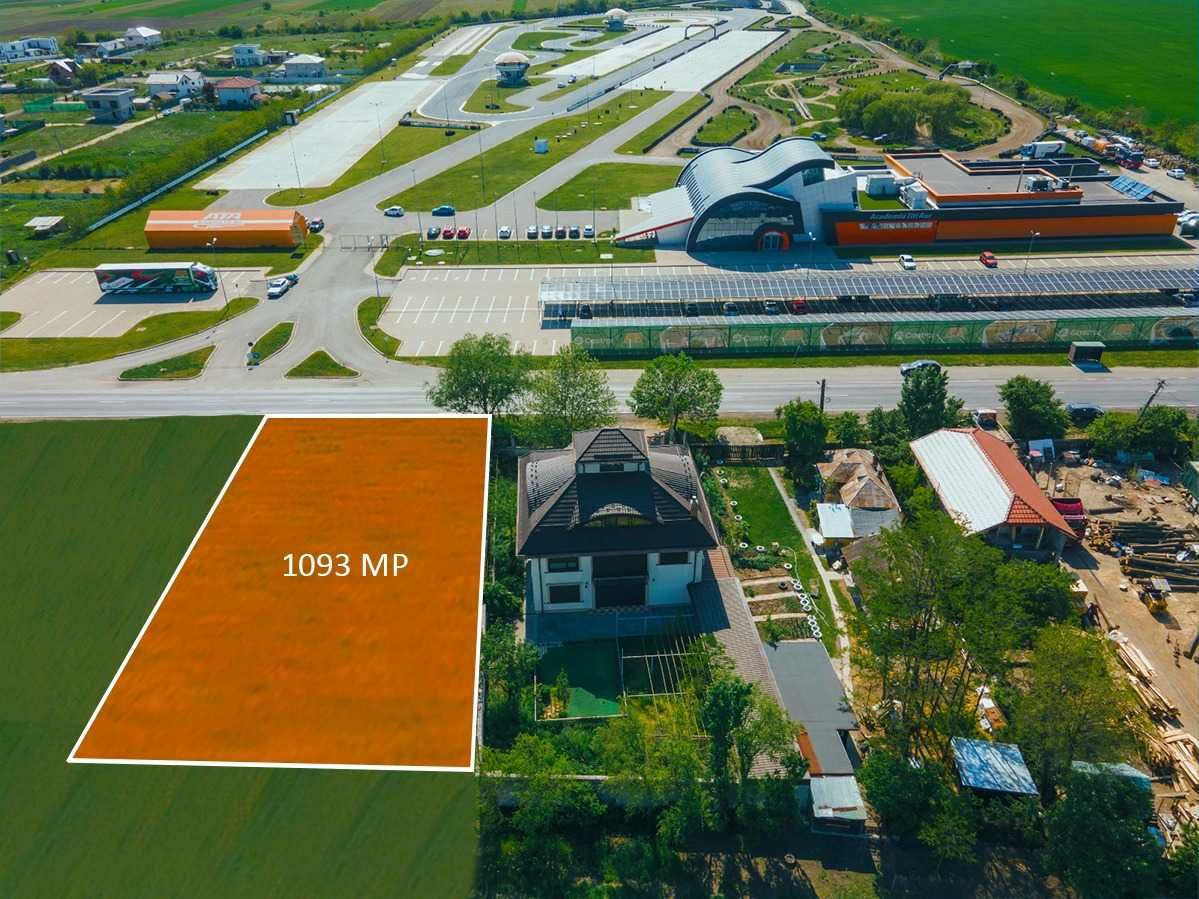 Vând teren intravilan Crevedia 1093 m² DN1A, langa Academia Titi Aur