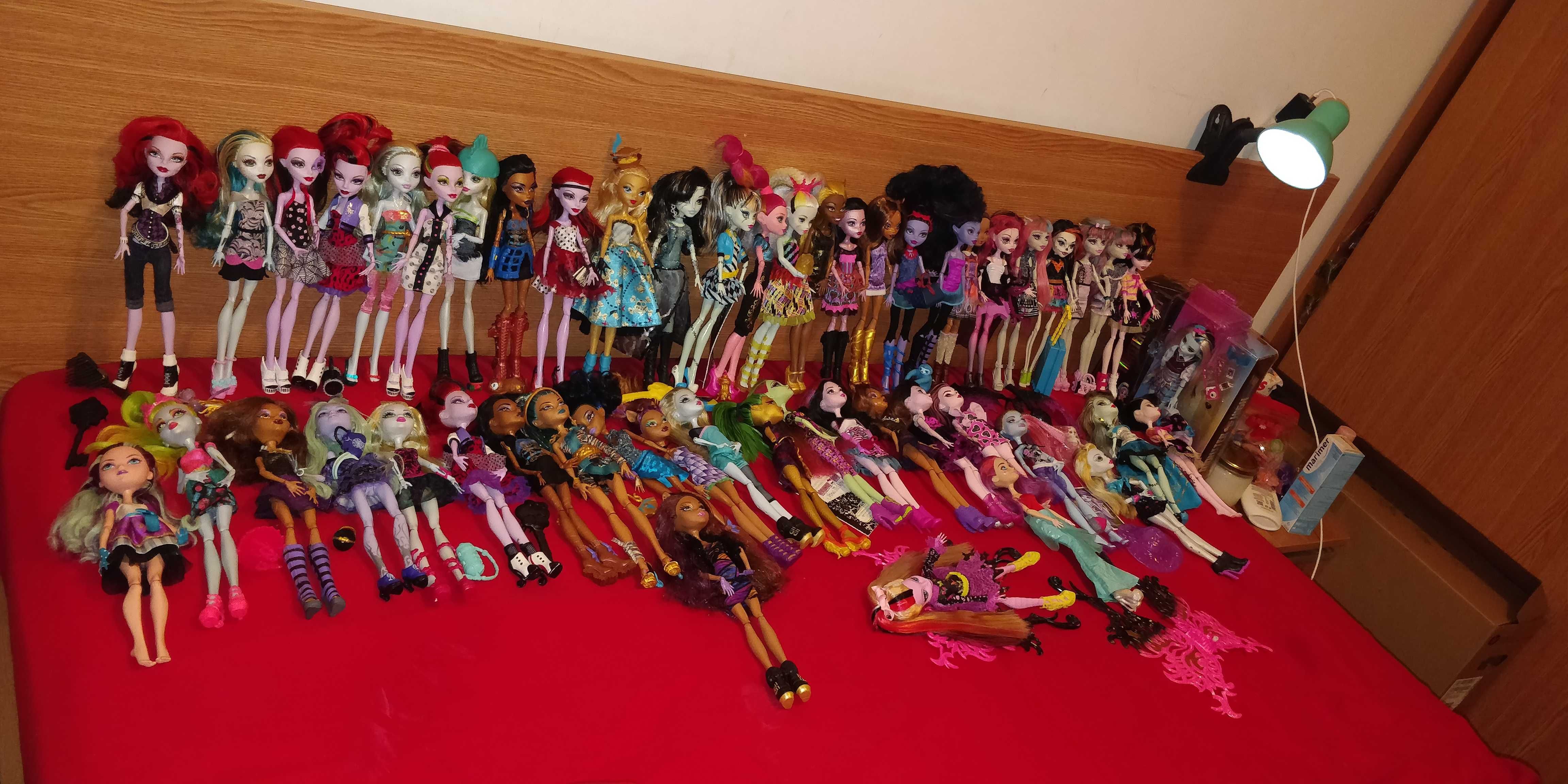 Monster high superbe prețuri diferite- descriere și Rainbow high cutie