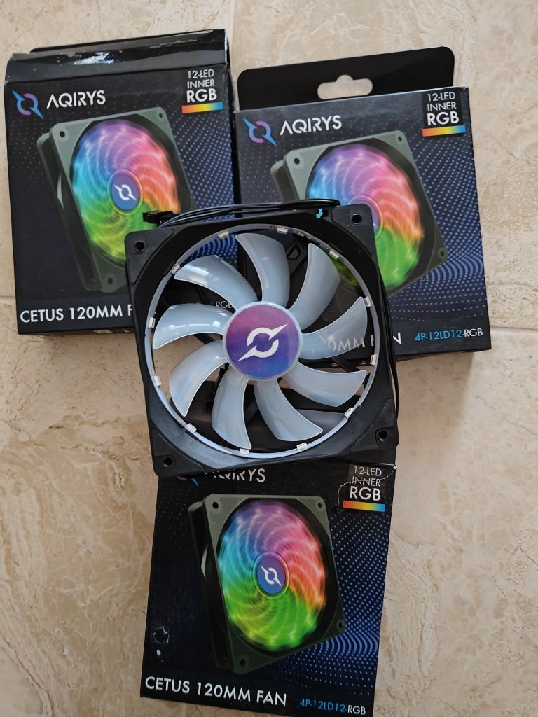 Ventilator AQIRYS Cetus 4P-12LD12-RGB, 120mm