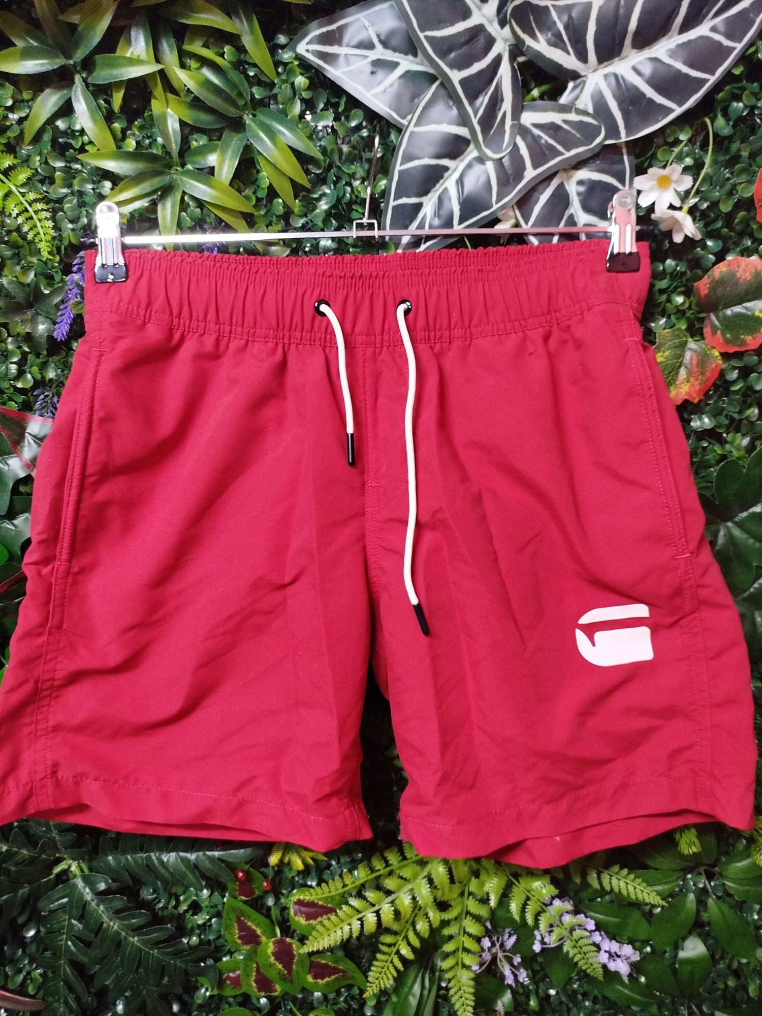 Оригинални мъжки бански G-Star Raw Dirik S , M , L нови червени