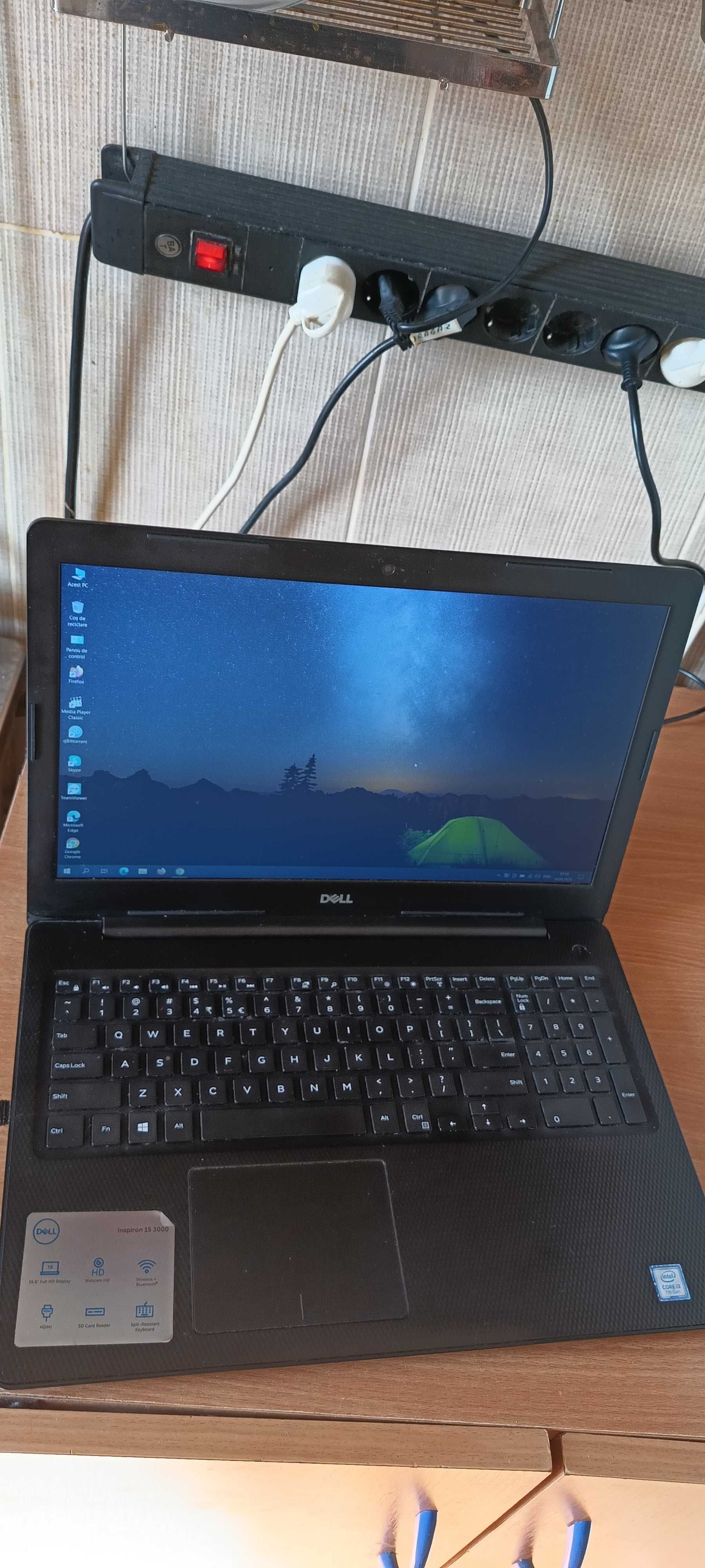 Vand laptop Dell i3 Inspiron 3581 in stare buna de functionare 500 LEI