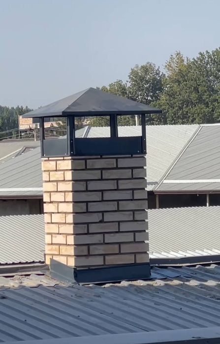 Аксессуары для очагов и летней кухни. Козырьки для дымохода.