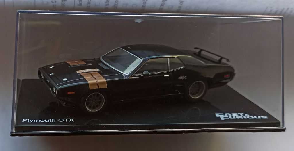 Macheta Plymouth GTX 1971 gri Fast and Furious - IXO/Altaya 1/43