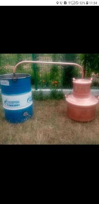 Vând cazan de țuică la 120 de  Litri  cu fundul de 4 mm