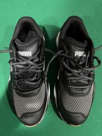 Puma, Pantofi sport Storm Pulse, Negru/Gri inchis, marime 37,5