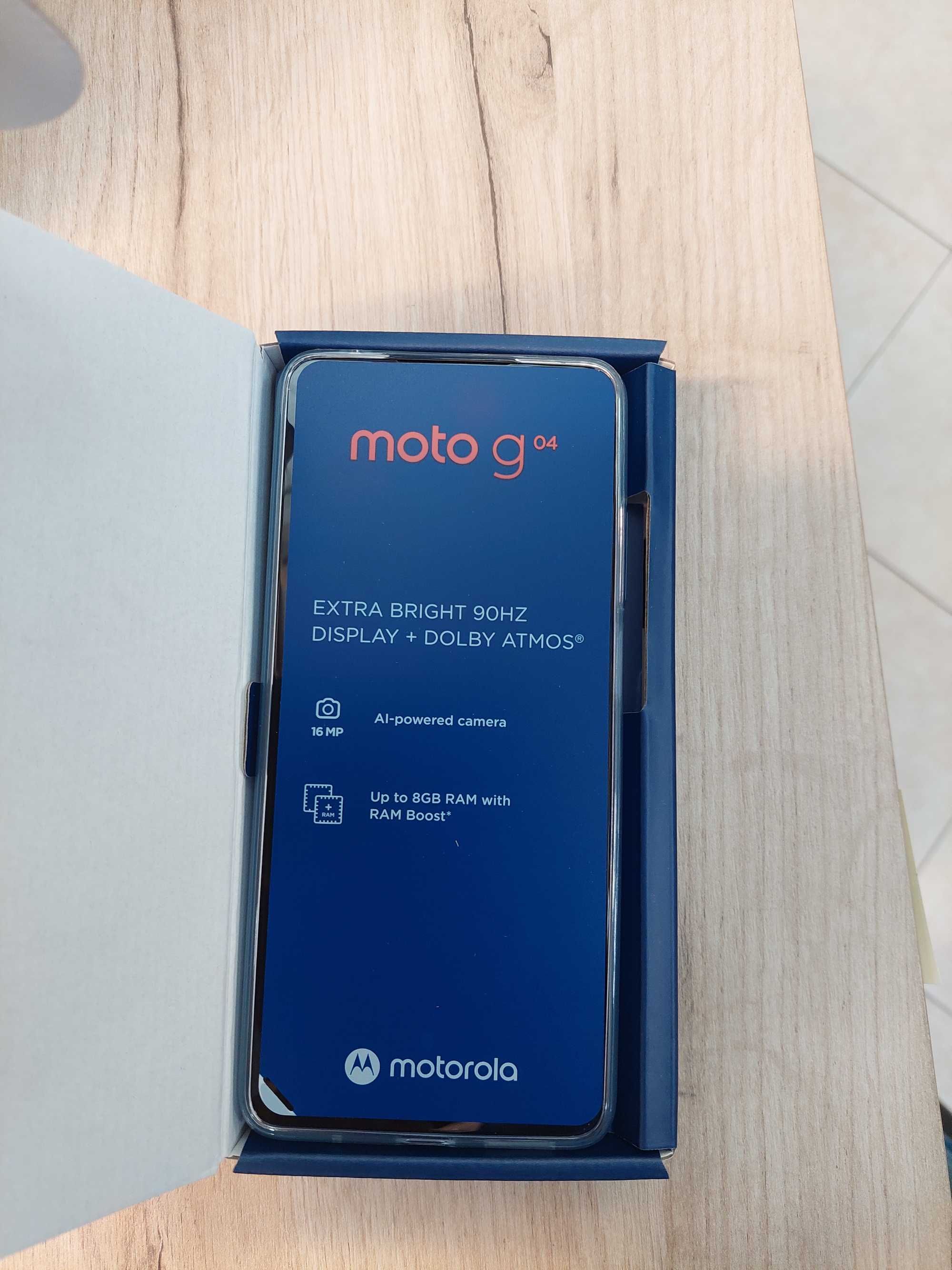 MOTOROLA Moto G04 Android 14 син сега само за 145лв.
