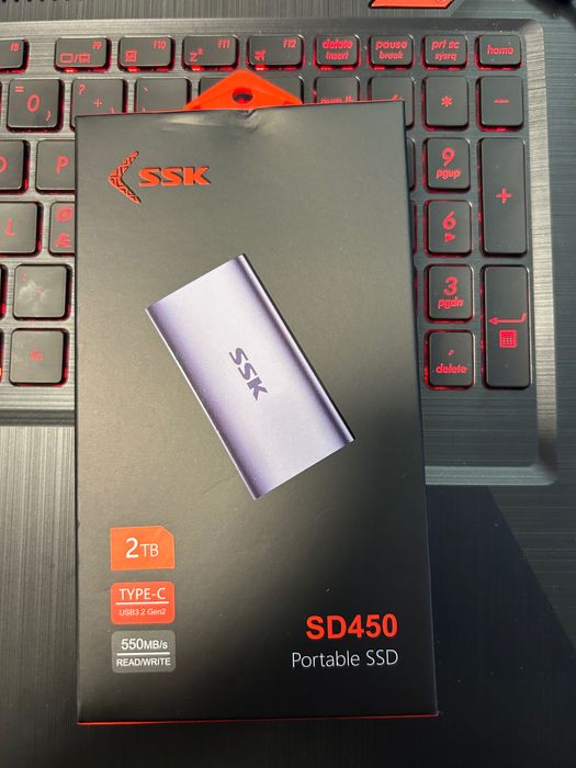 SSD extern SSK,500MB/S–2TB, USB 3.2 Gen 2 Type-C -performanta ridicata