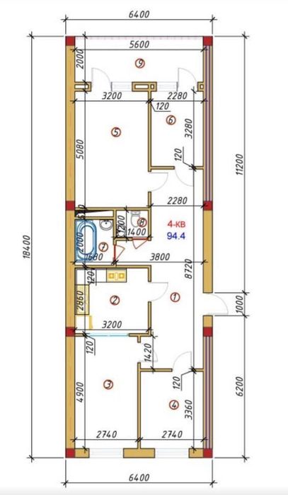 Продаются 4хком в центре