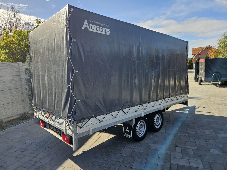 Remorca anssems 2500 kg cu prelata 4x1,80x1,80