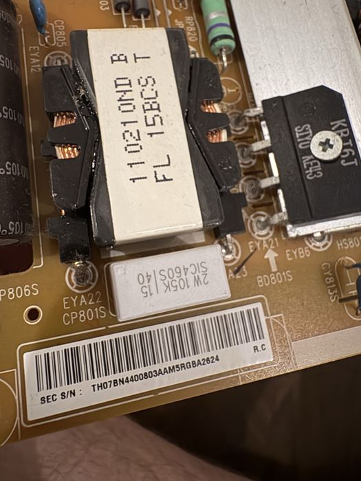 Sursa alimentare Televizor Smart Tv Samsung Serie 6 UE48J6300AK