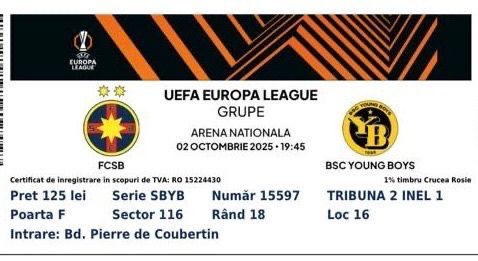 Bilete FCSB - Young Boys Berna