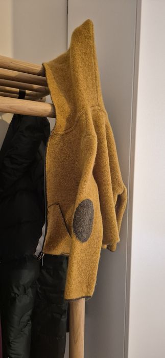 Jacheta Stapf copii, lână fiartă 100% organică, marime 80