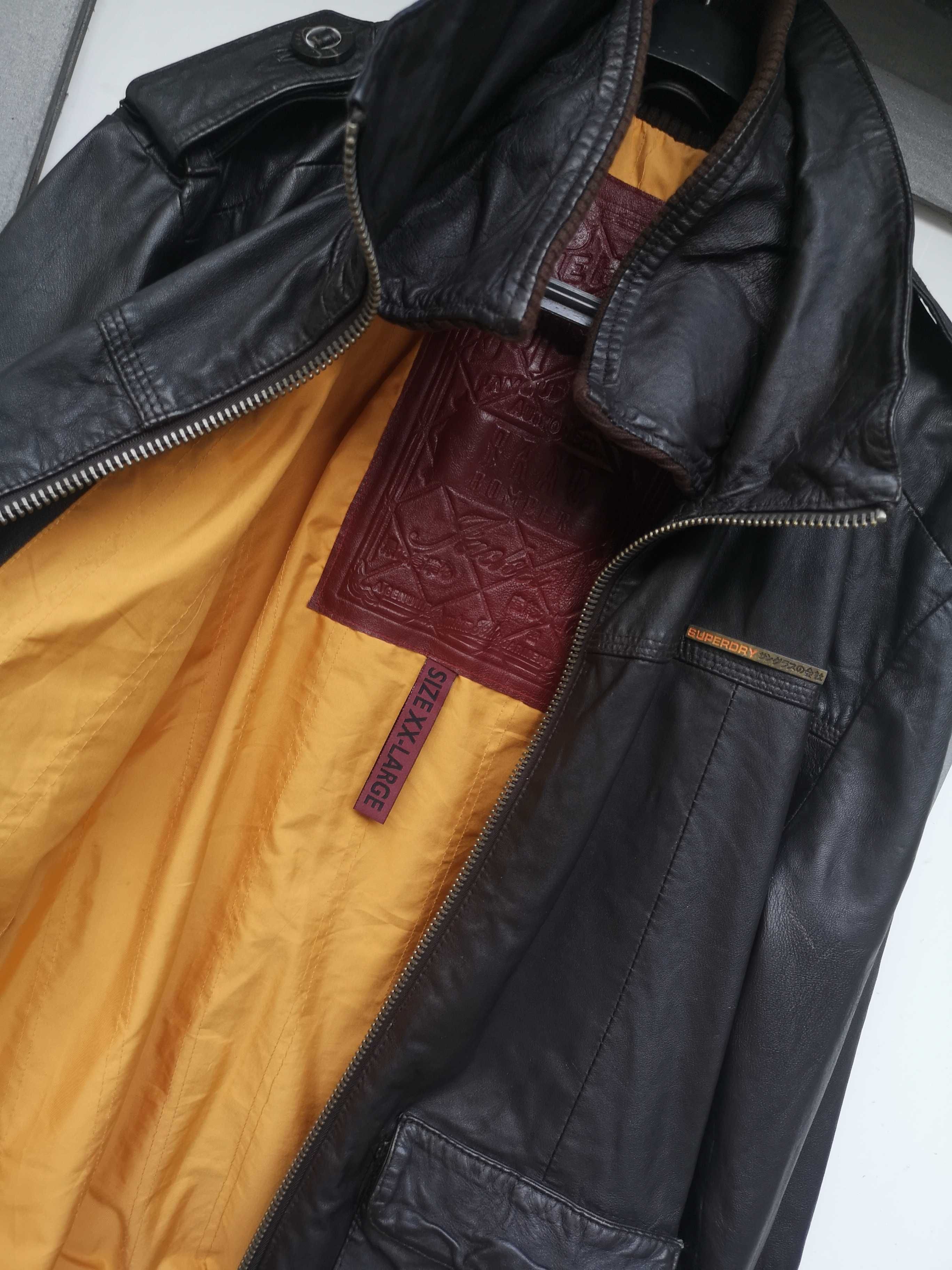 '' Superdry''оригинално кожено яке ХЛ размер