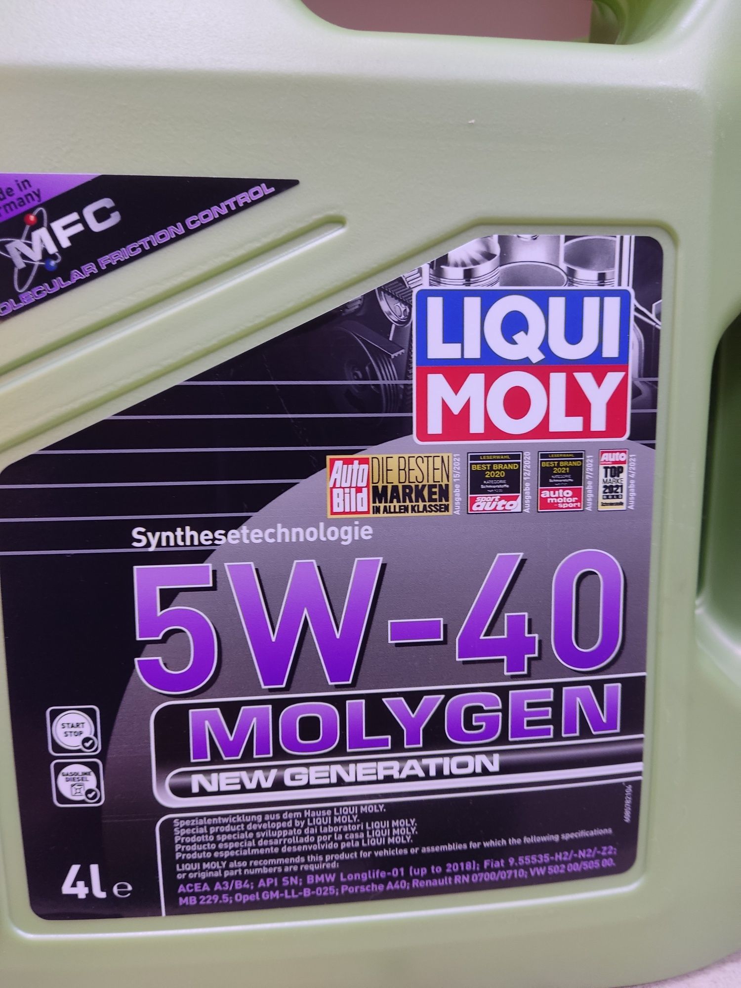 Автомасла LiQUI MOLY