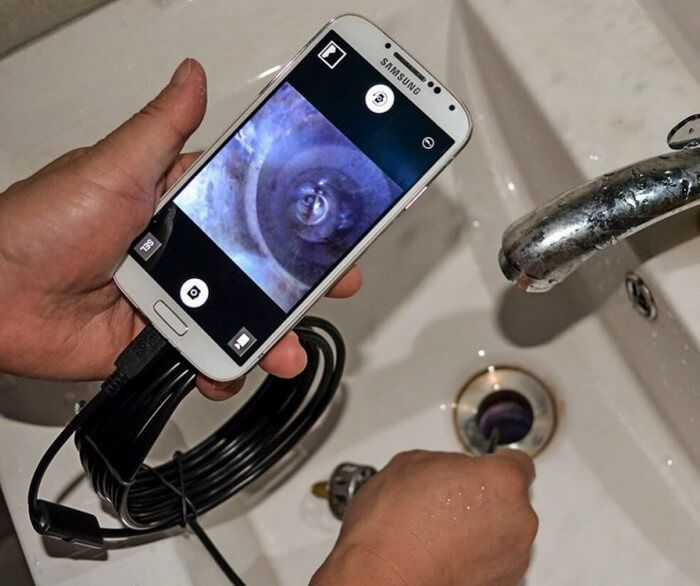Эндоскопическая камера Эндоскоп для смартфона водонепроницаемый