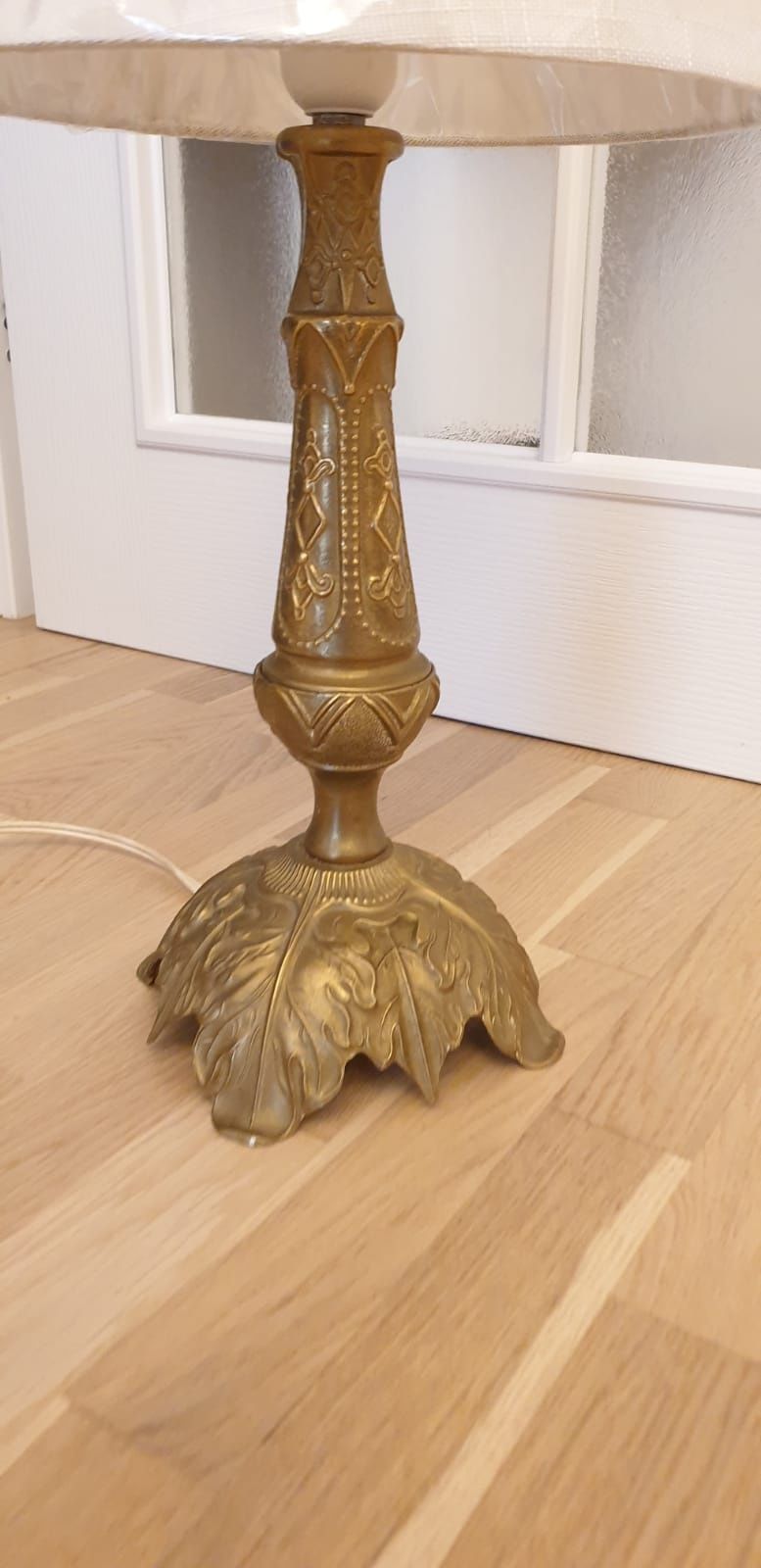 Lampa veioza vintage colectie bronz dore Franța 1950