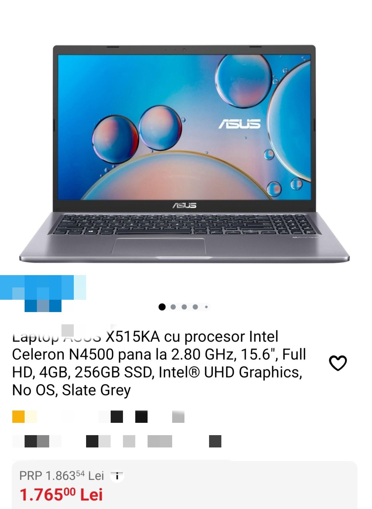 Laptop Asus de vânzare