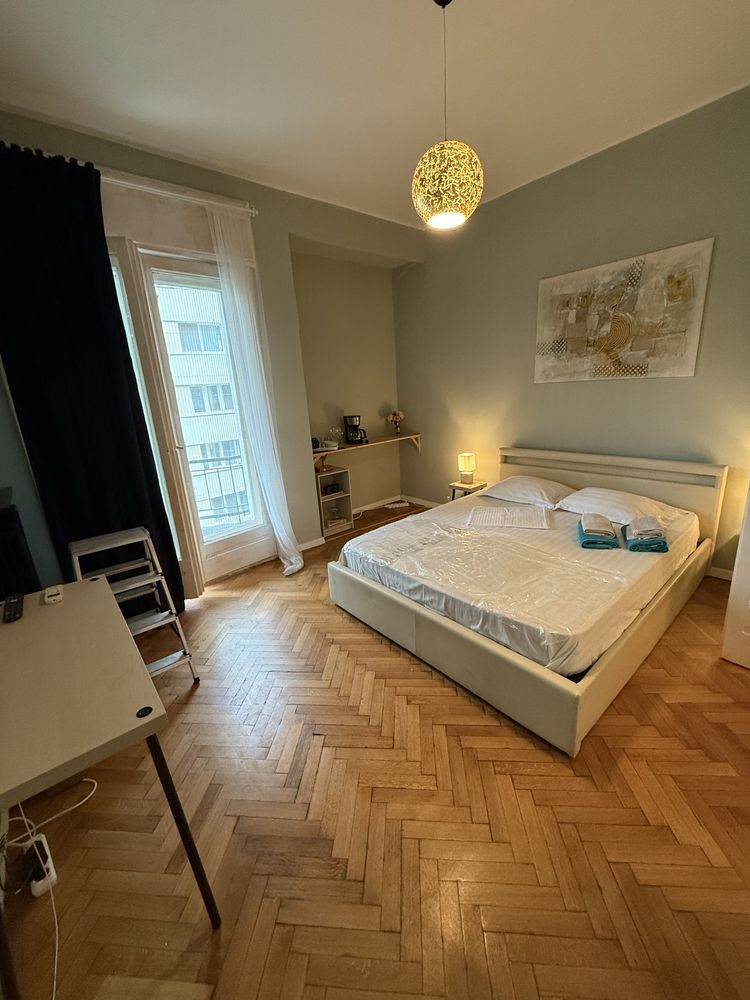 Garsonieră Cismigiu cu balcon boxă renovată modern vedere parc