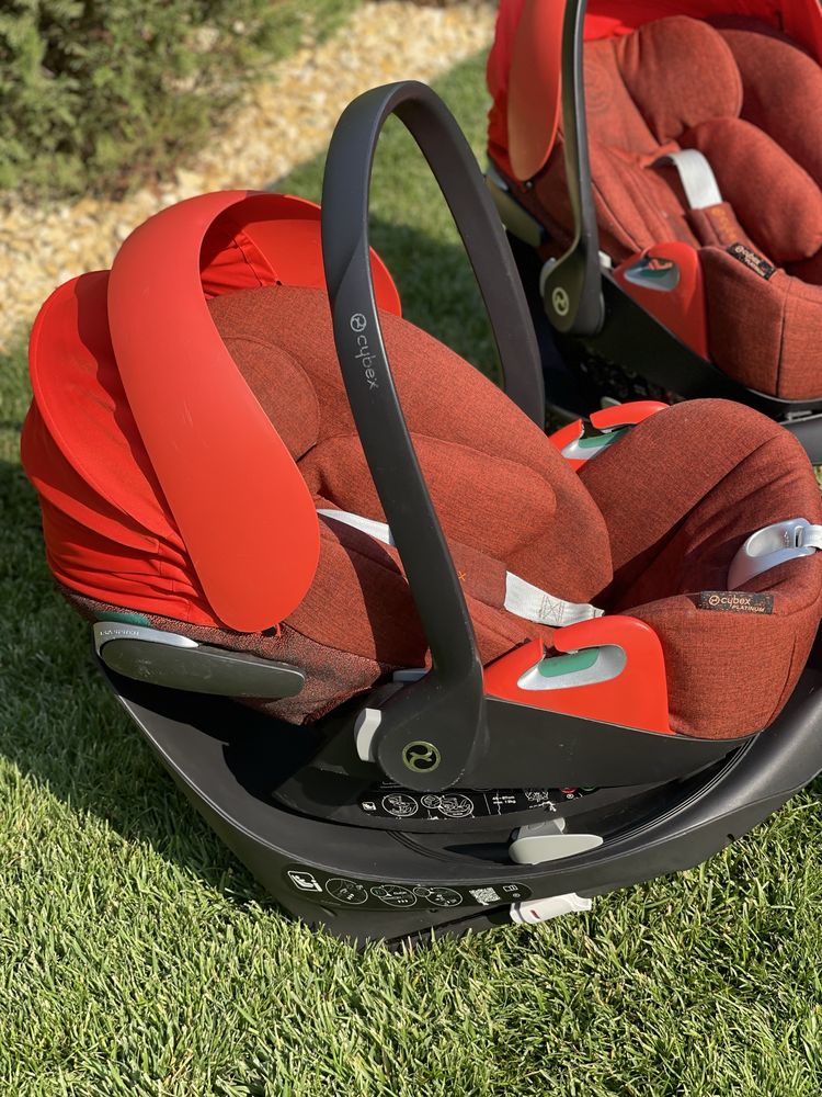 Scoica/scaun auto Cybex + baza Z2 isofix- (0-24 luni) - 2 seturi disp.