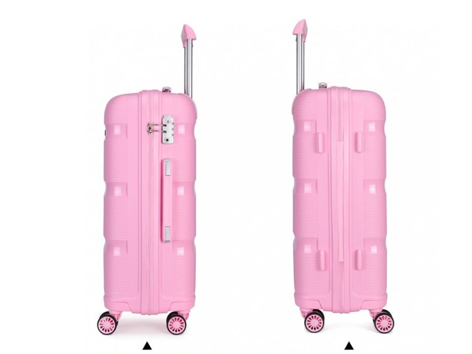 Куфар Kono K2092L Spinner 65 см, розов, полипропилен