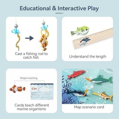 Нова Детска игра Риболов 33 части – въдица, рибки, мрежа, карти 3–5 г.