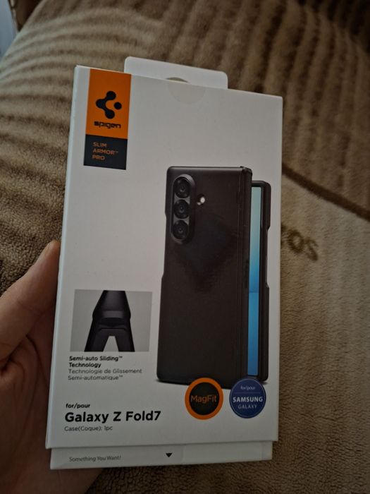 Husa Spigen Slim Armor Pro Mag pentru Samsung Galaxy Z Fold7, negru