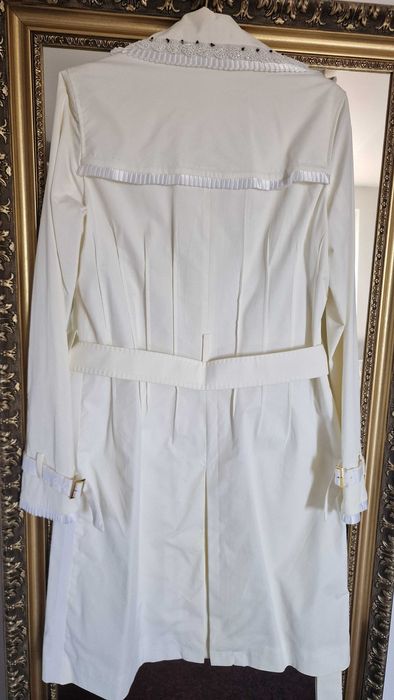 Vand Trench  primavara Alb Roberto Cavalli