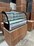 Vitrina de banc Lisa 120 cm / Refrigerare sau Vitrina calda / INOX