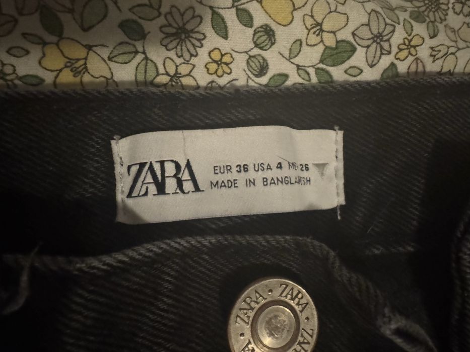 Zara дънки TRF Streight leg Mid-Rise Jeans