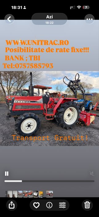 Tractoras tractor japonez yanmar F24
