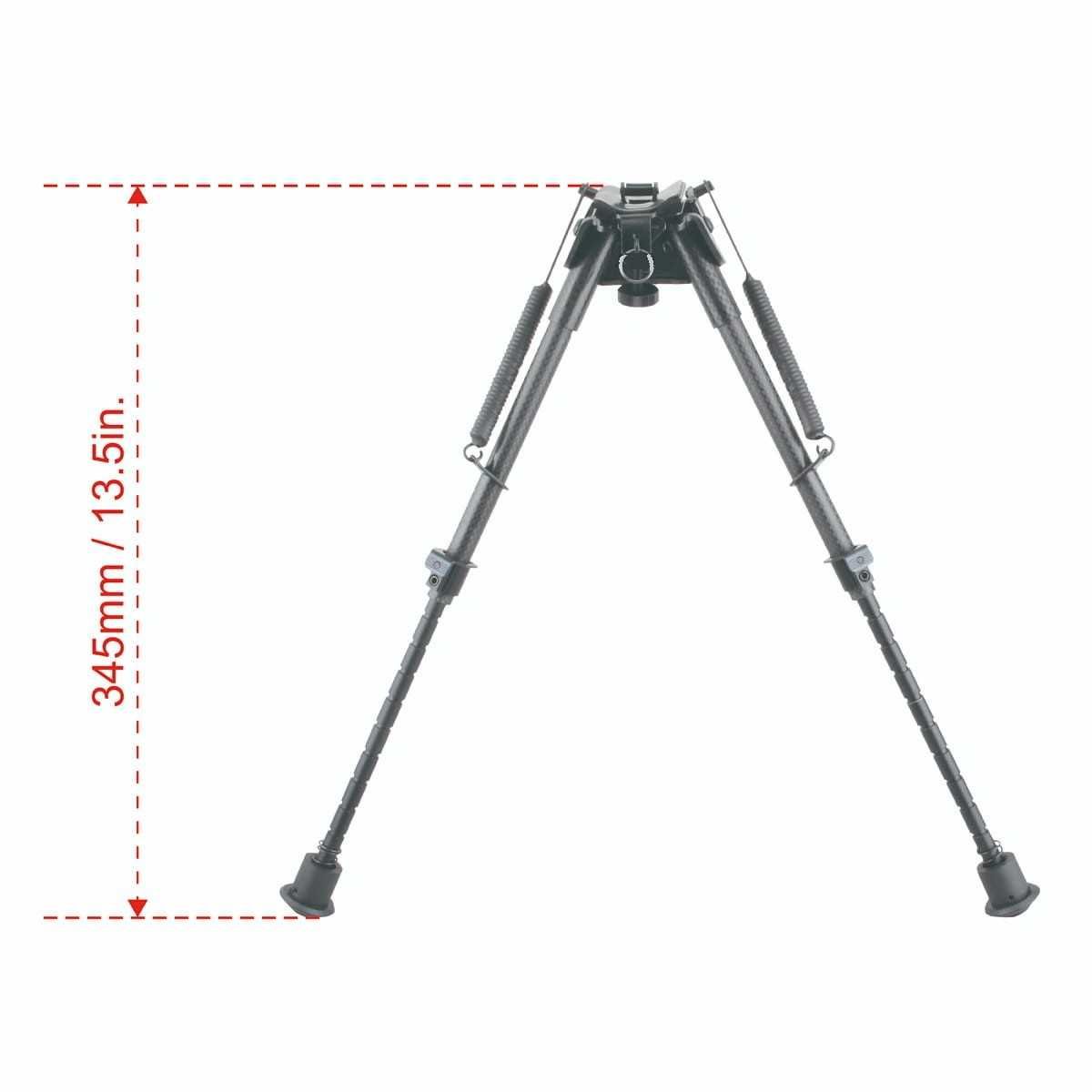 Bipod cu arc pivotant 9-13,5" din fibra de carbon