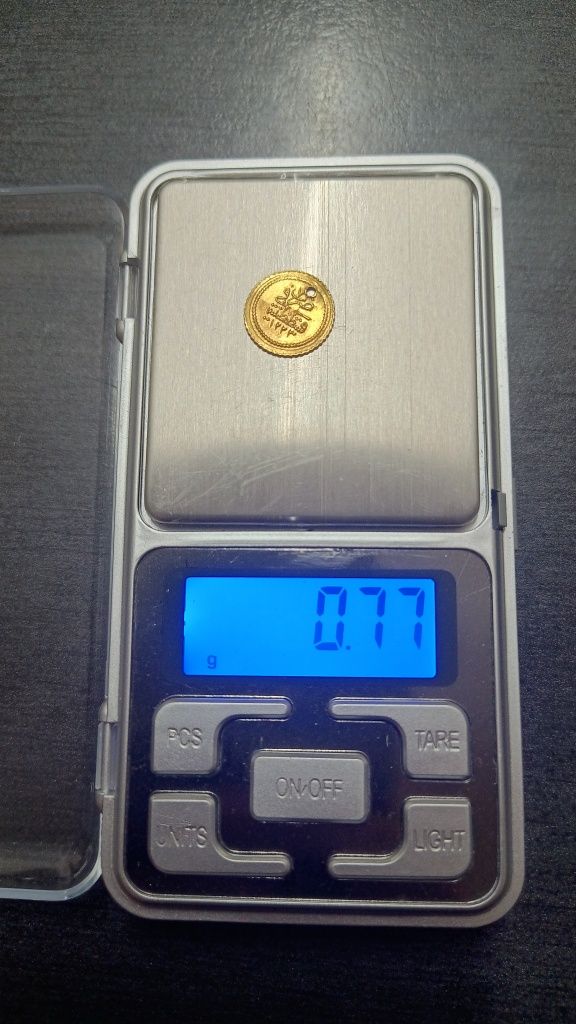 Monedă aur - imperiul otoman - 1/4 zeri mahbub -mahmudea - 1223 / 1813