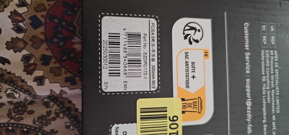 cablul montaj placa video vertical riser