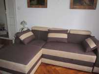 canapea extensibila maro