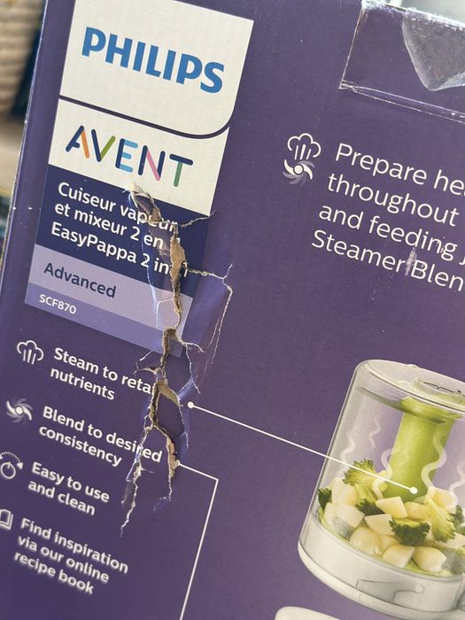 Philips Avent - Уред за готвене на пара и бледер 2 в 1