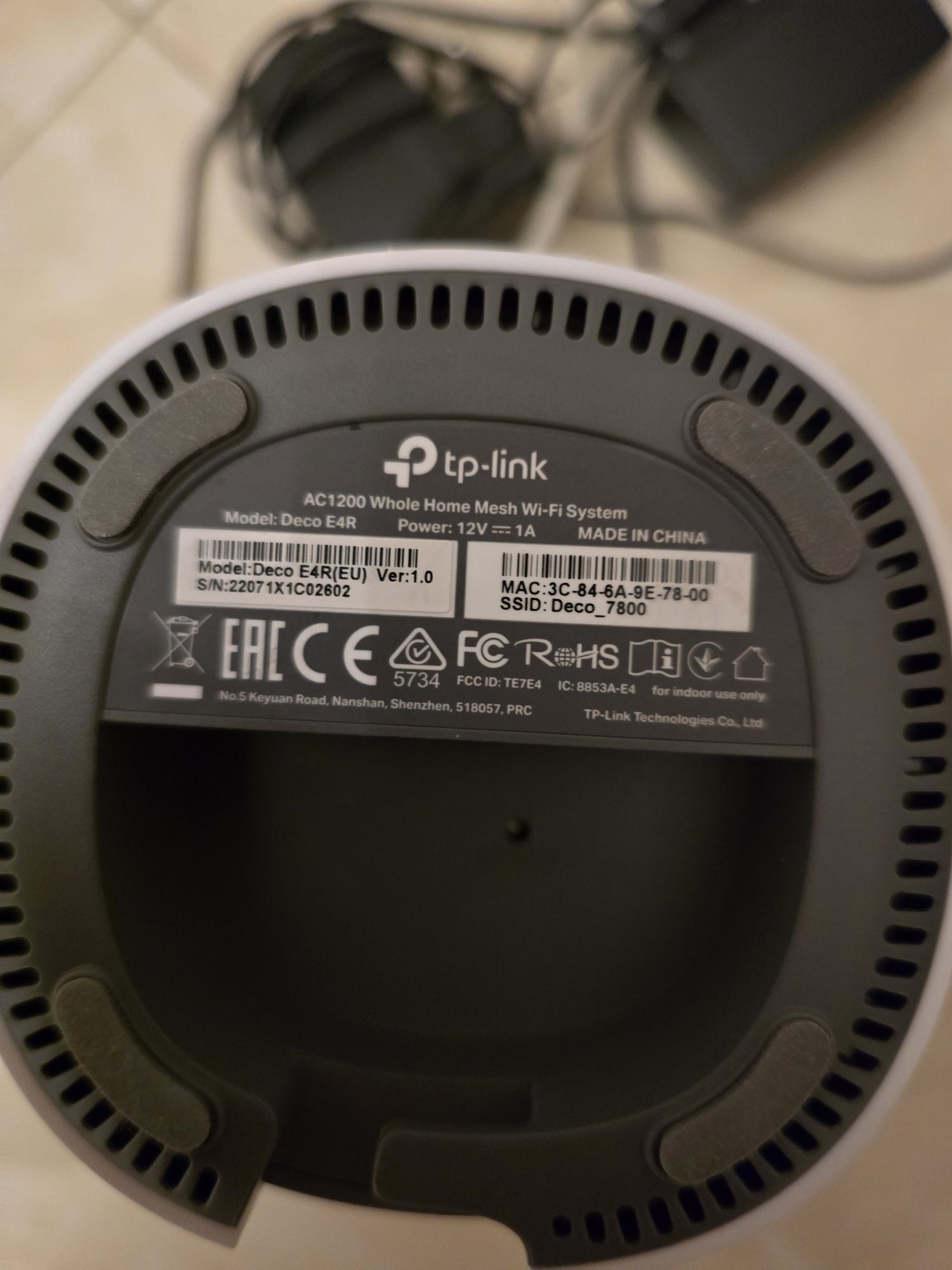 Tp Link Deco E4R Mesh AC1200 WiFi