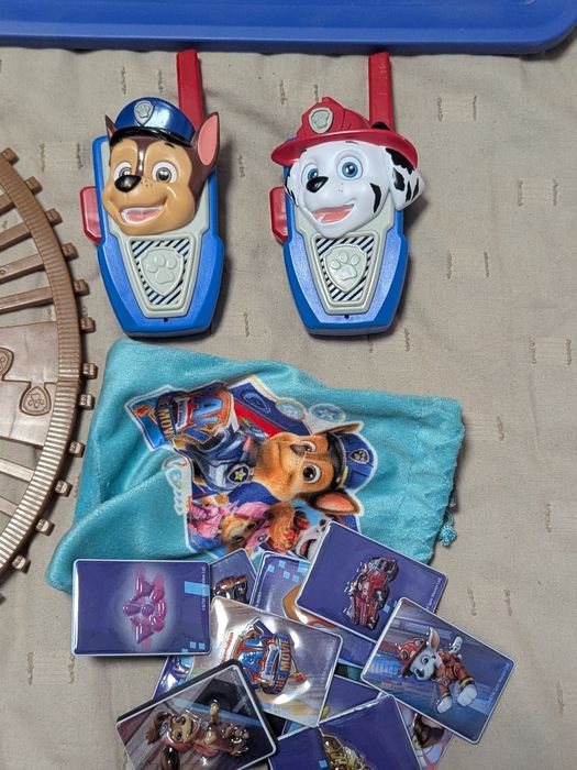Голяма колекция Пес Патрул влак, кученца и играчки