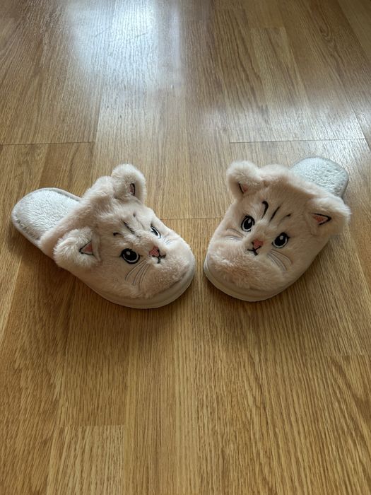 Момичешки чехли на котенца 36 номер